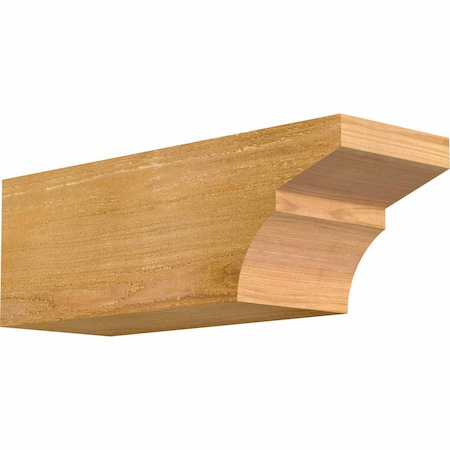 Ekena Millwork Monterey Rough Sawn Rafter Tail, Western Red Cedar, 6"W x 6"H x 18"L RFT06X06X18MON00RWR